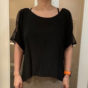 Falcon & Bloom Black Lace Blouse - M